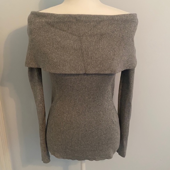 Chico's Sweaters - Beautiful silver sweater wear on or off shoulder